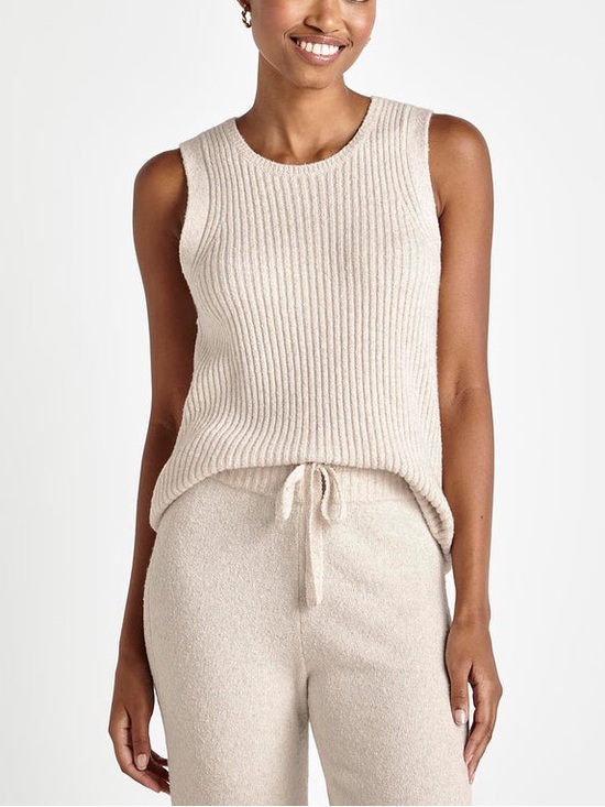 Splendid Pants - Splendid Set Cashmere Blend Ribbed Tank & Wide Leg Pants